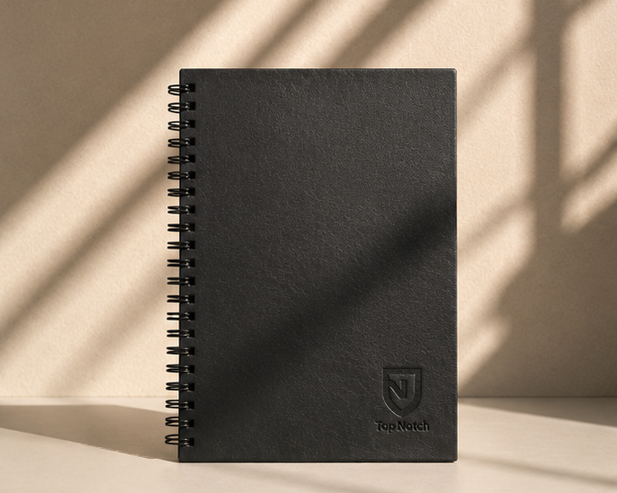 Terra Luxe Spiral Sketchbook - Black