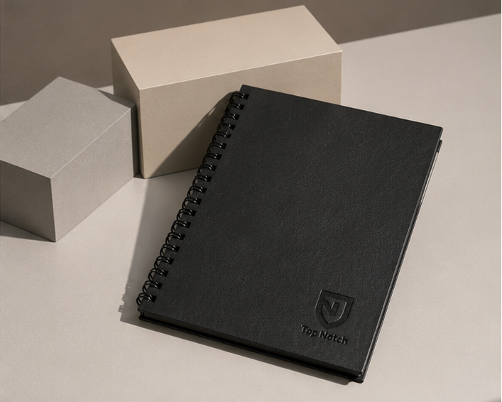 Terra Luxe Spiral Sketchbook - Black